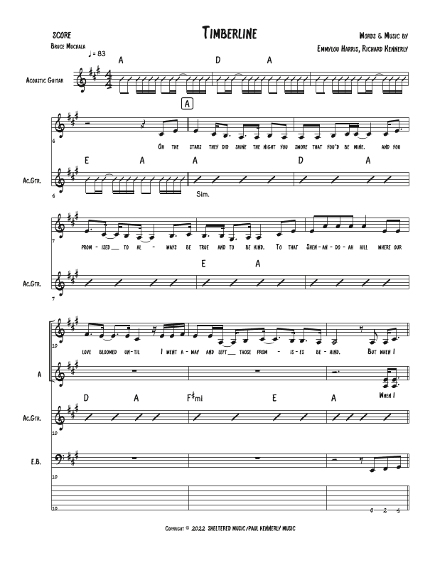 Timberline (arr. Bruce Muckala)