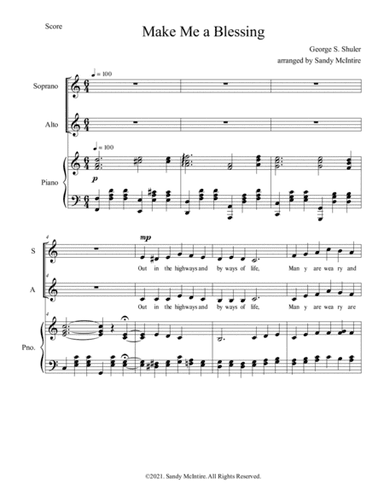 Make Me a Blessing (arr. Sandy McIntire)