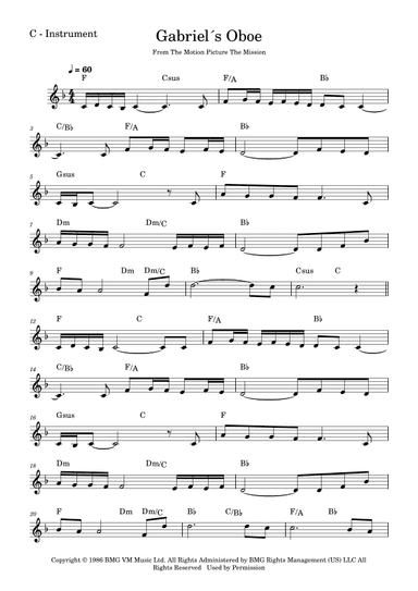Gabriel's Oboe (arr. Fabio Eduardo de Oliveira)