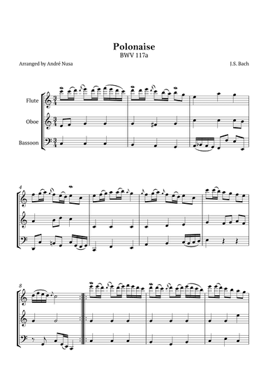 Polonaise BWV 1117a (arr. André Nusa)