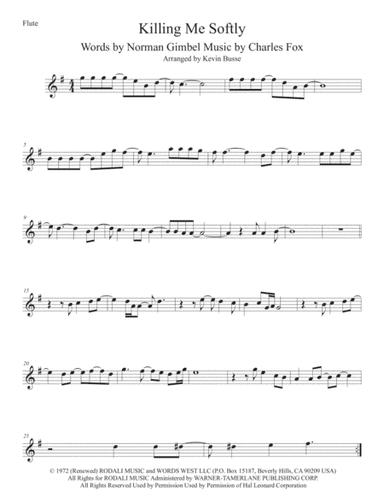 Killing Me Softly With His Song (arr. Kevin Busse)