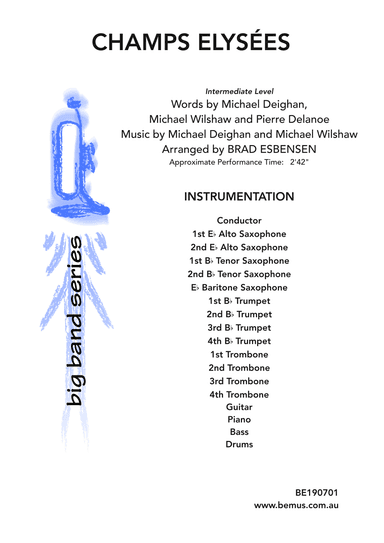 Champs Elysees (arr. Brad Esbensen)