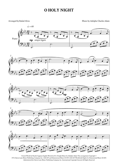 O Holy Night (arr. Rafael Alves)