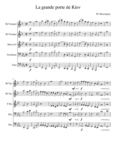 La Grande Porte de Kiev - Pictures at an Exhibition (The Great Gates of Kiev) (arr. Edward Fall)