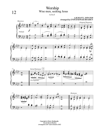 Worship ( Hymn tune ) (arr. Enoch Kwasi Boahen)