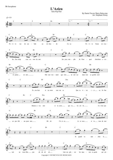 L' Aziza (arr. Stephane ELSINY)