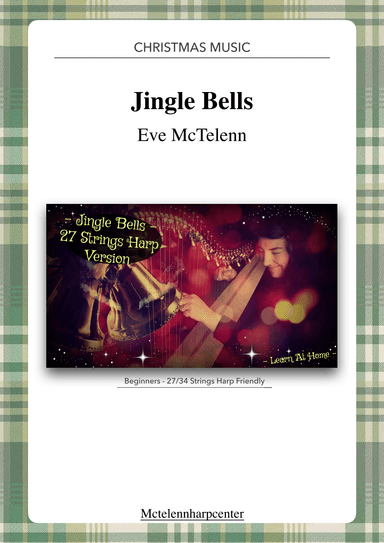 Jingle Bells - Vive Le Vent / Christmas Carol - All Level & 27/34 String Harp | McTelenn Harp Center (arr. Eve McTelenn)