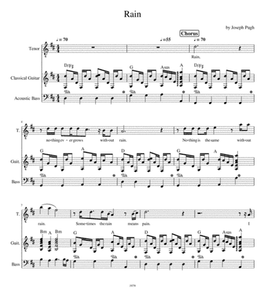 Rain (Tenor Solo)