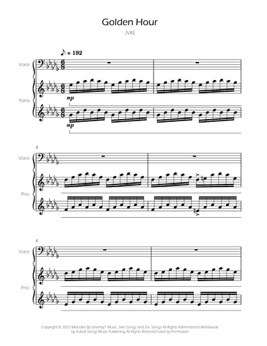 Golden Hour (arr. Ygor Nunes)