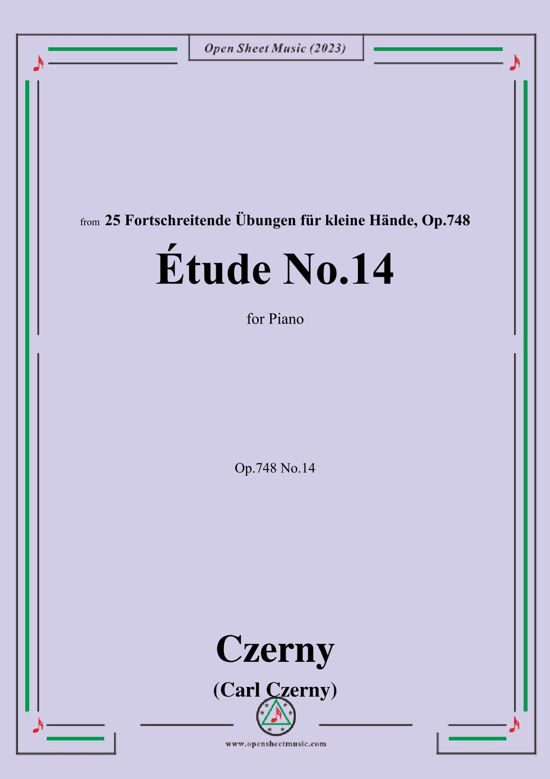 C. Czerny-Exercise No.14,Op.748 No.14 (arr. OSM Press)