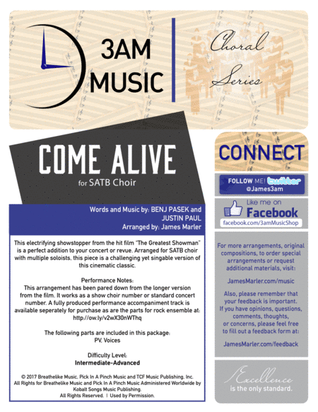 Come Alive (arr. James Marler)