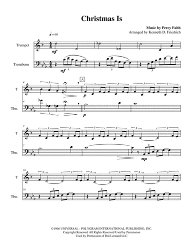 Christmas Is (arr. Kenneth D. Friedrich)