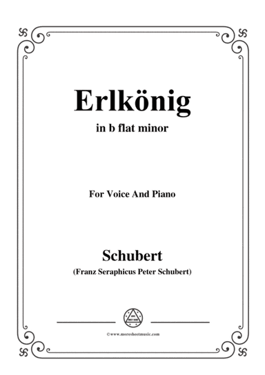 Schubert-Erlkönig in b flat minor,for voice and piano (arr. MSM)