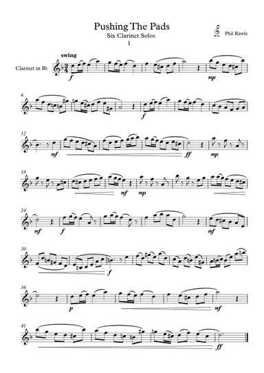 Pushing The Pads - Clarinet Solos