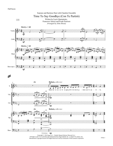 Time To Say Goodbye (arr. John Hoesly)
