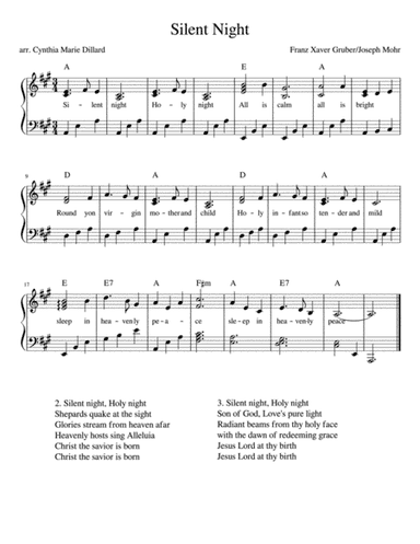 Silent Night (arr. Cynthia Marie Dillard)