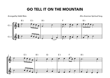 Go Tell It On The Mountain - Clarinet Duet (arr. Valdir Maia)