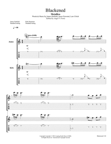 Blackened (arr. Angel V. Fortiz)
