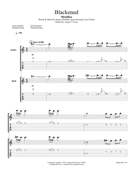 Blackened (arr. Angel V. Fortiz)
