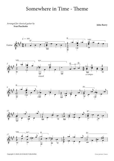 Somewhere In Time (arr. Ivan Paschoito)