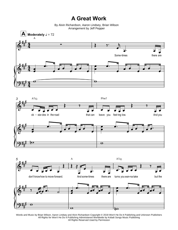 A Great Work (arr. Jeff Pepper)