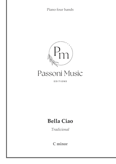 Bella Ciao (four hands) (arr. Passoni Music)