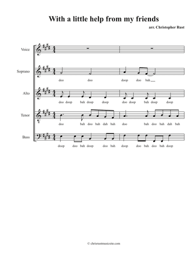 With A Little Help From My Friends (arr. Christopher Rust)
