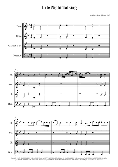 Late Night Talking (arr. Wesley S. SIlva)