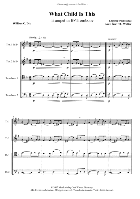 What Child Is This (arr. Gert Th. Walter)