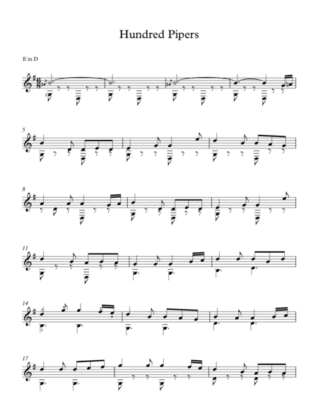 Hundred Pipers - Traditional Scottish Song (arr. Milan Mitic)
