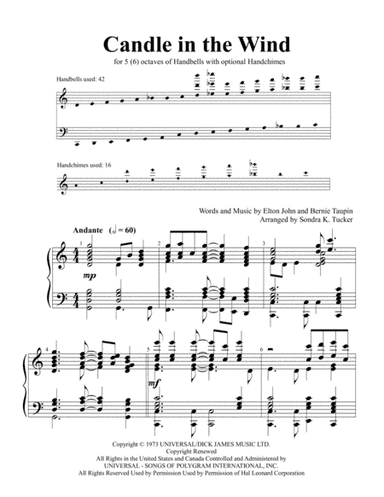 Candle In The Wind (arr. Sondra K. Tucker)