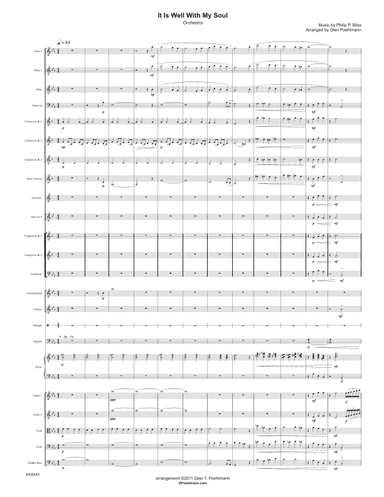 IT IS WELL WITH MY SOUL - Orchestra (arr. Glen Poehlmann)