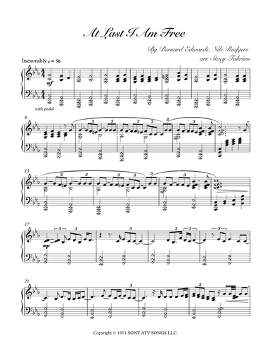 At Last I Am Free (arr. Stacy Fahrion (ASCAP))