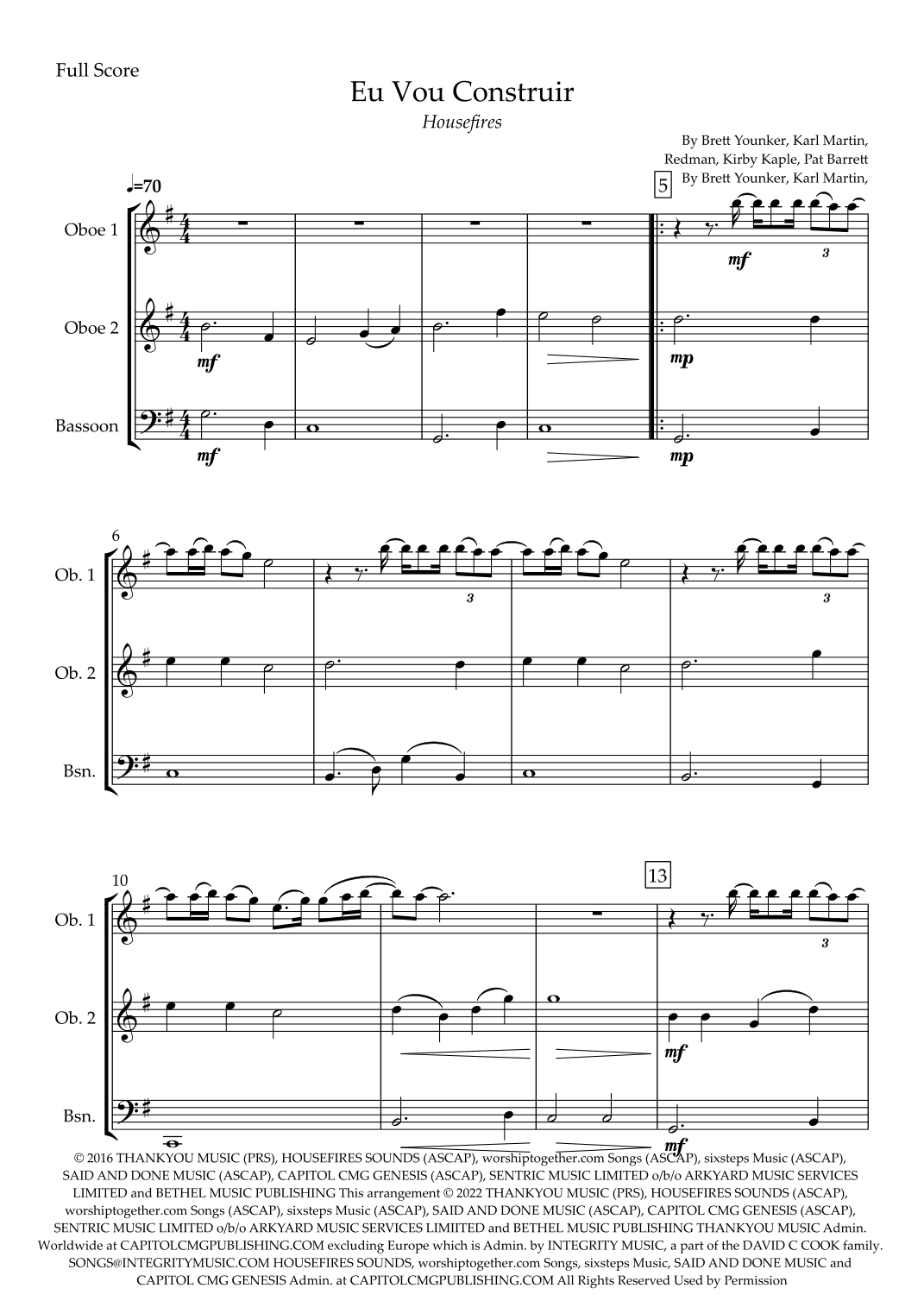 Build My Life (arr. Fabio Britto)