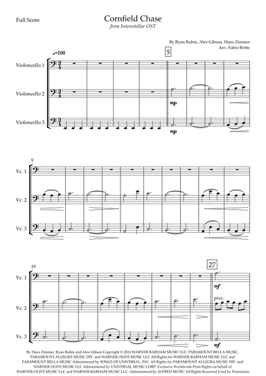 Cornfield Chase (arr. Fabio Britto)