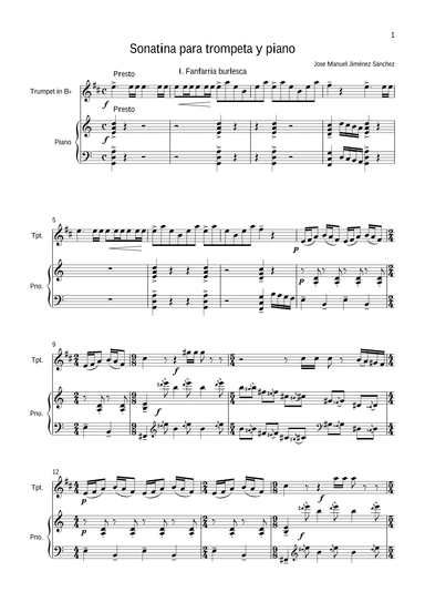 SONATINA PARA TROMPETA Y PIANO
