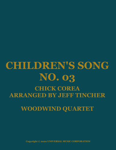 Children's Song No. 3 (arr. Jeff Tincher)