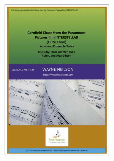 Cornfield Chase  from the Paramount Pictures film INTERSTELLAR (arr. Wayne Neilson (APRA/AMCOS/MAGA))