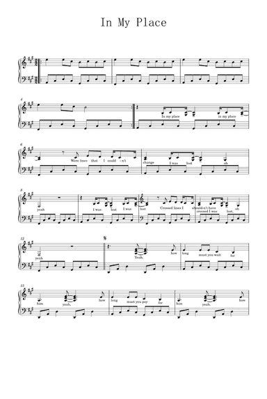 In My Place (arr. Coldplay)