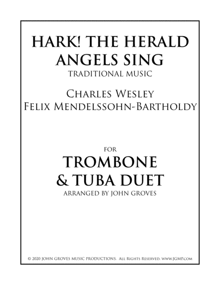 Hark! The Herald Angels Sing - Trombone & Tuba Duet (arr. John Groves)
