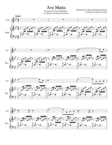 Ave Maria (arr. Zachary Corbett)