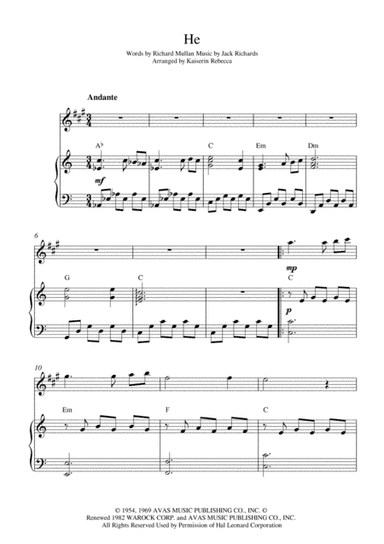 He (arr. Kaiserin Rebecca)