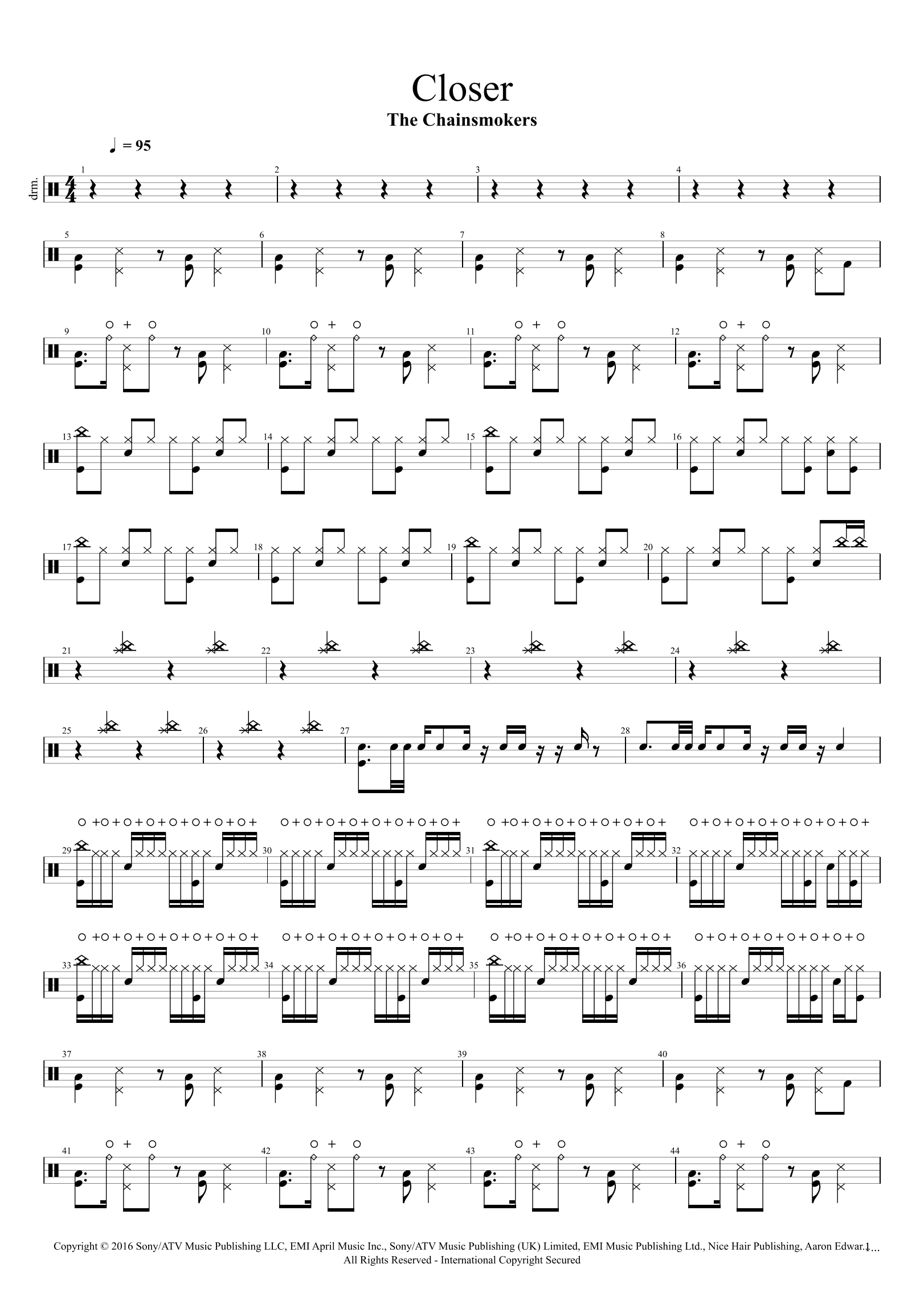 Closer (arr. Cyril Mayer)