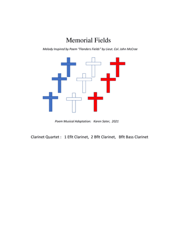 Memorial Fields,  for Clarinet Quartet