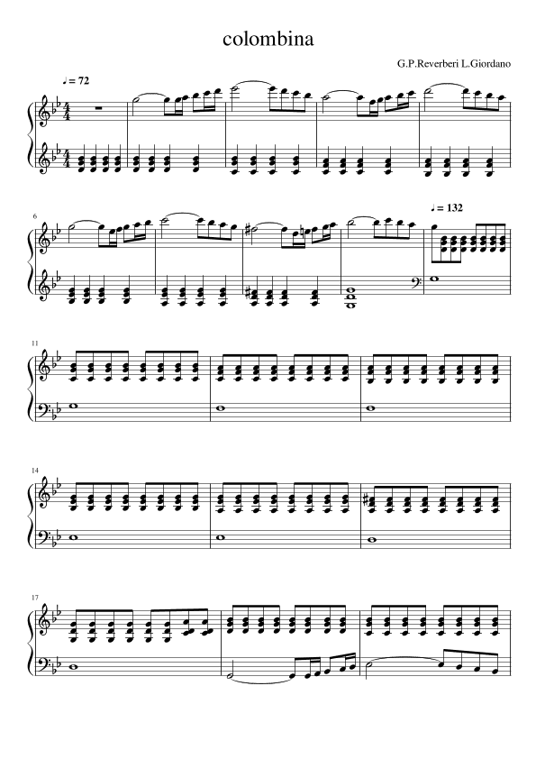 Colombina (arr. Gianluca Giovannetti)