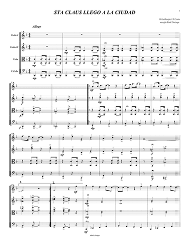 Santa Claus Llego A La Ciudad (arr. RAUL NORIEGA)