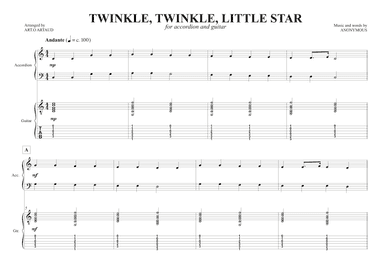 Twinkle Twinkle Little Star (arr. Art.o Artaud)