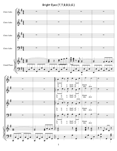 Bright Eyes (arr. David Gibbon)