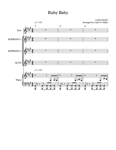 Ruby Baby (arr. Claire F. Miley)