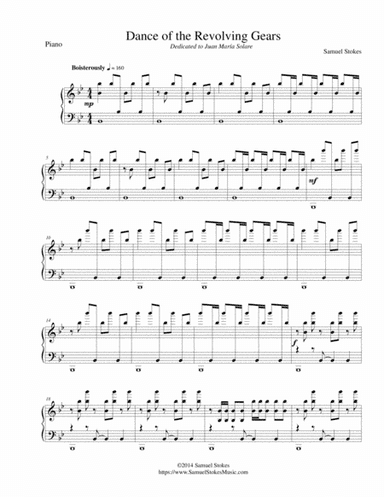 Dance of the Revolving Gears - for piano